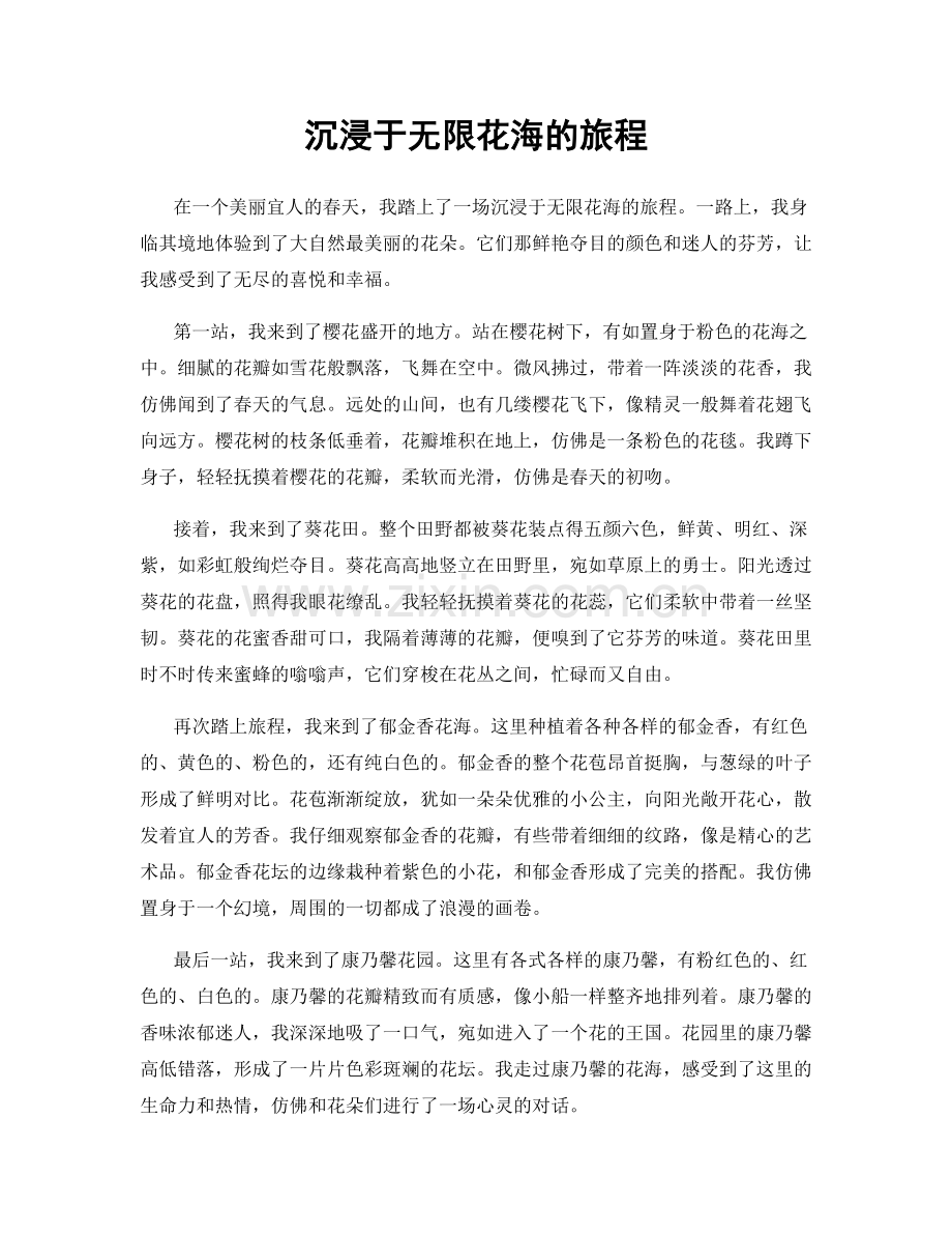 沉浸于无限花海的旅程.docx_第1页