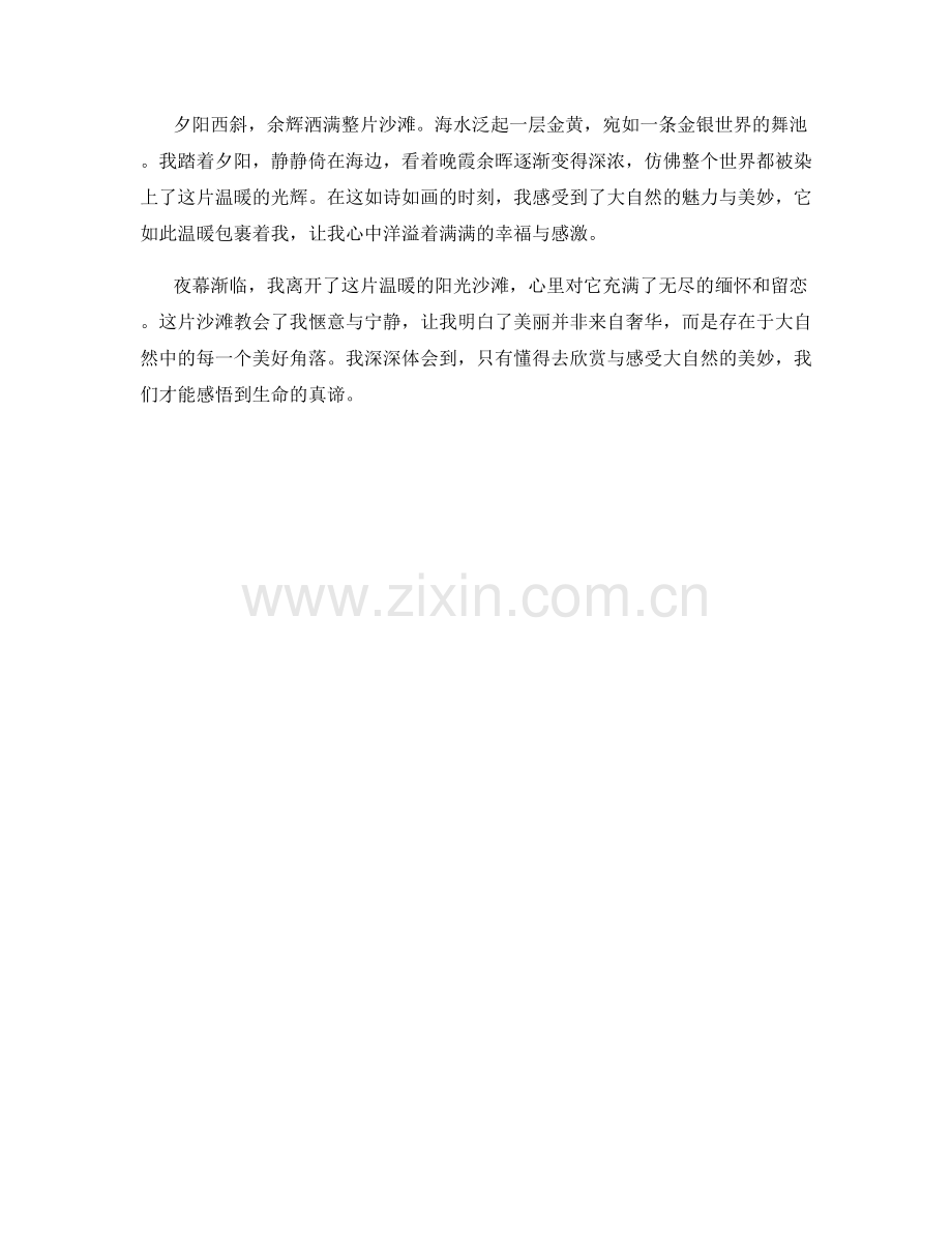 温暖的阳光沙滩.docx_第2页