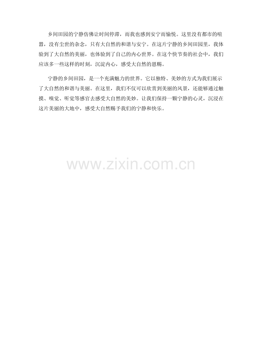 宁静的乡间田园.docx_第2页