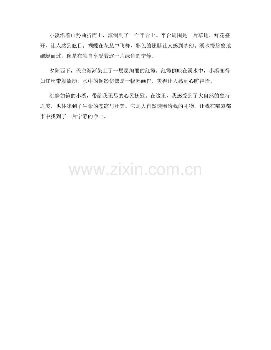 沉静如镜的小溪.docx_第2页