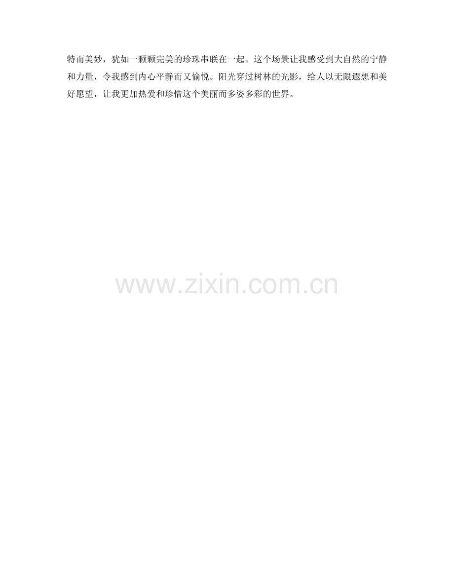 阳光穿过树林的光影.docx_第2页