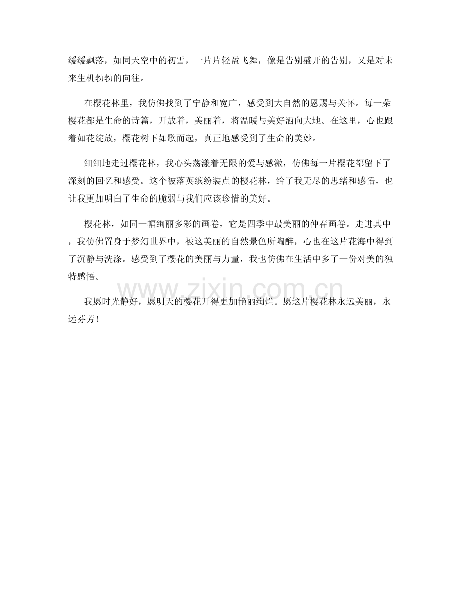 落英缤纷的樱花林.docx_第2页