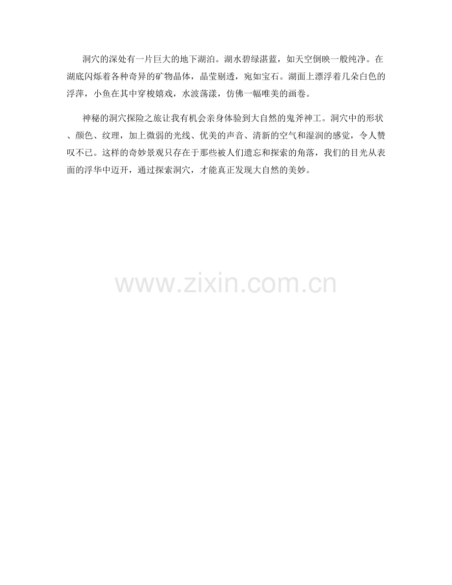 神秘的洞穴探险之旅.docx_第2页