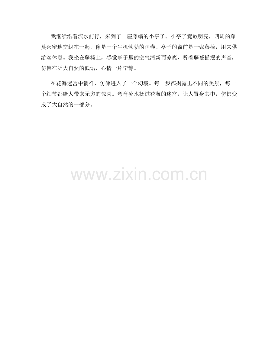 弯弯流水抚过花海的迷宫.docx_第2页