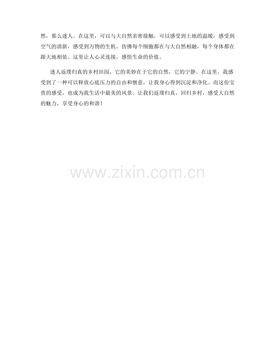 迷人返璞归真的乡村田园.docx_第2页