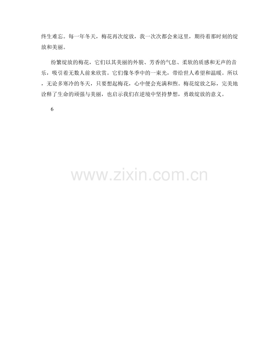 纷繁绽放的梅花.docx_第2页