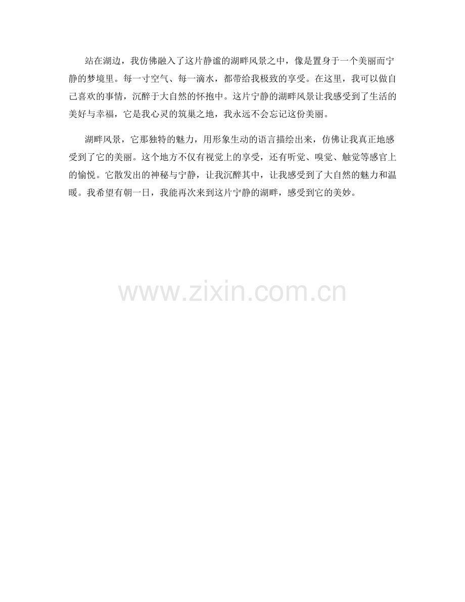 静谧宁静的湖畔风景.docx_第2页