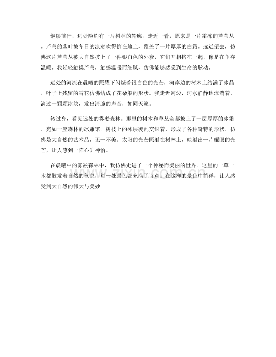 晨曦中的雾凇森林.docx_第2页