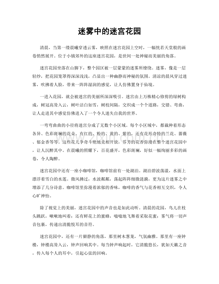 迷雾中的迷宫花园.docx_第1页