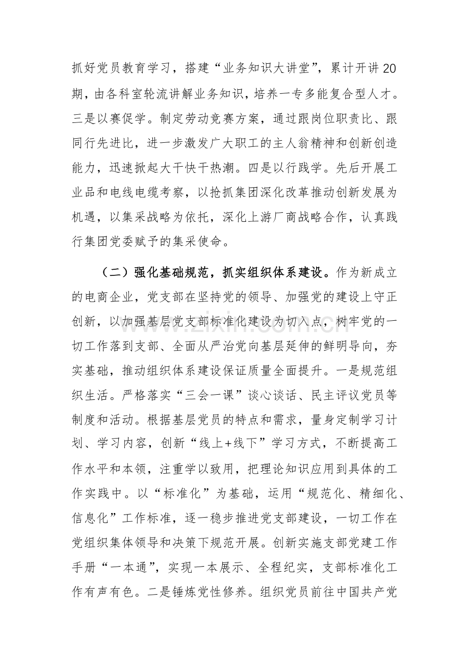 国企党支部书记2024年抓基层党建述职报告范文.docx_第2页