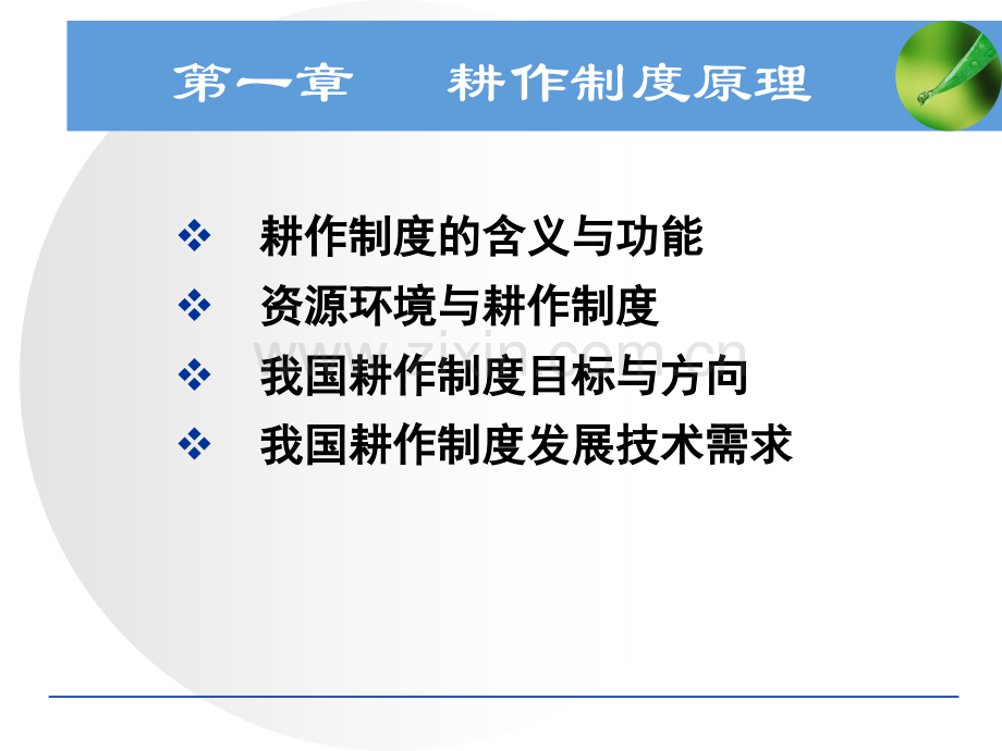 耕作学第一章耕作制度原理2010分析.ppt_第1页