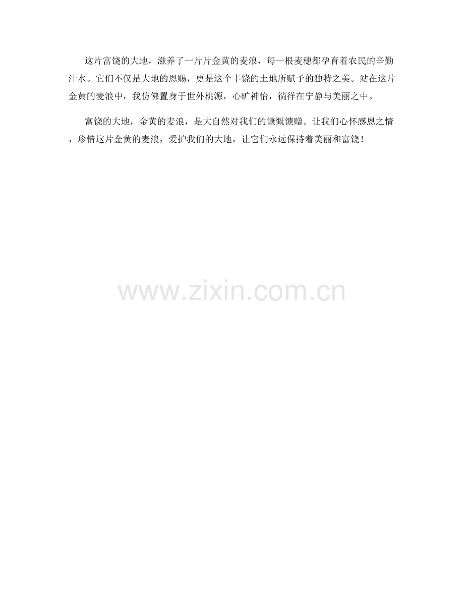 富饶的大地：金黄的麦浪.docx_第2页