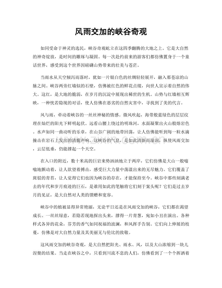 风雨交加的峡谷奇观.docx_第1页