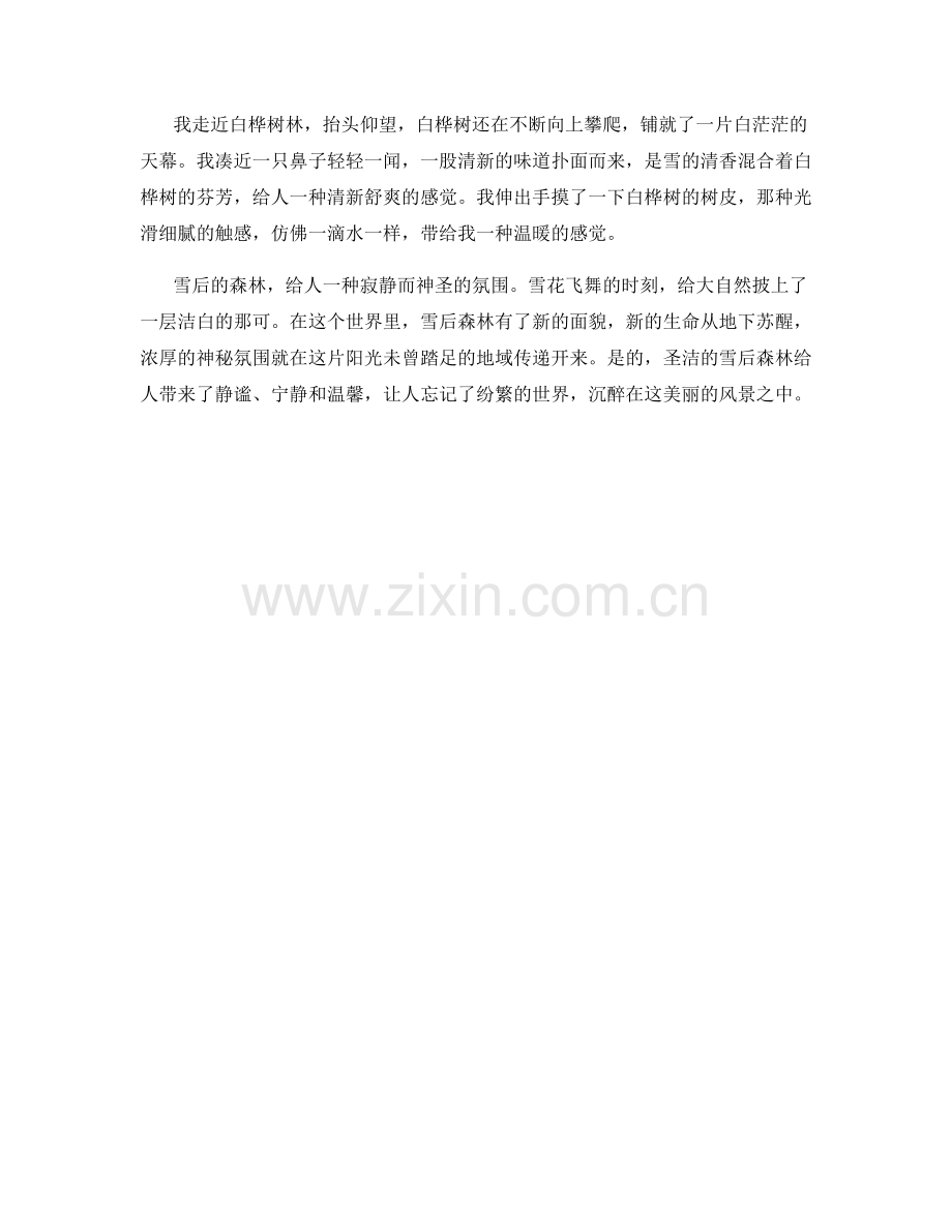 圣洁的雪后森林.docx_第2页