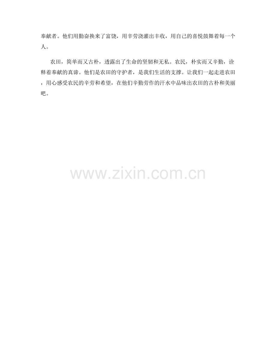 古朴的农田与农民辛勤劳作.docx_第2页