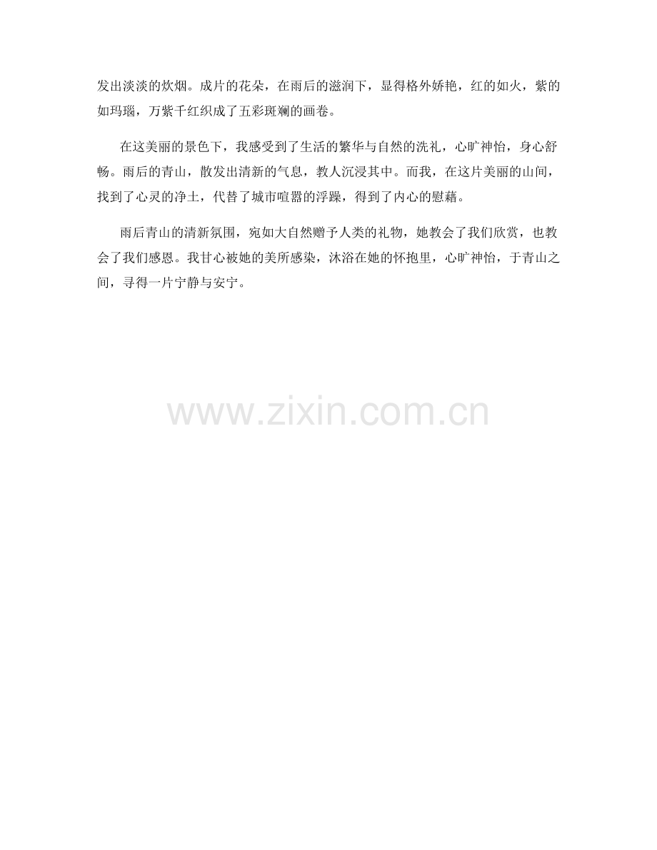 雨后青山的清新氛围.docx_第2页