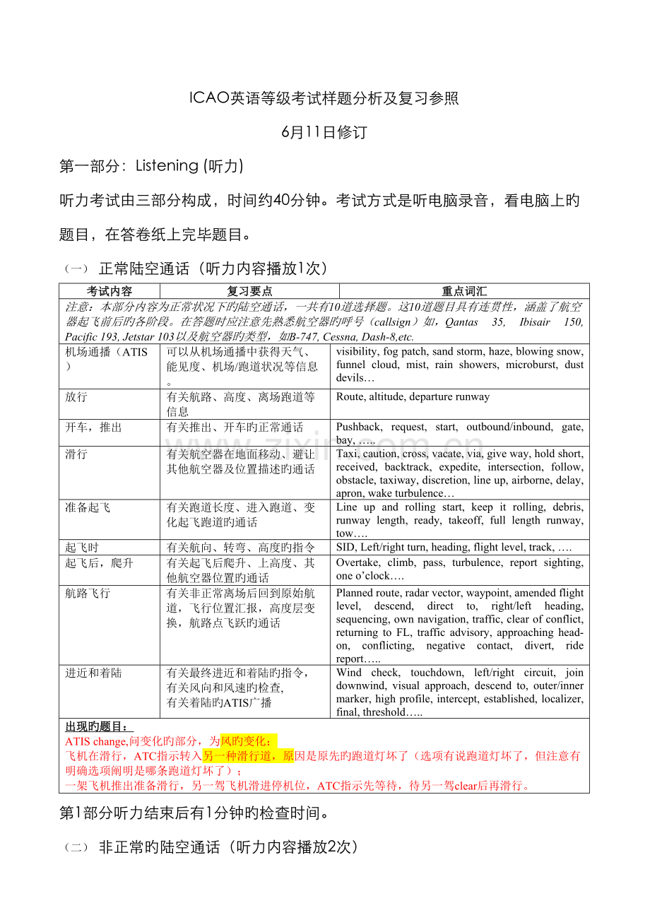 2022年ICAO英语等级考试样题分析及复习参考.doc_第1页