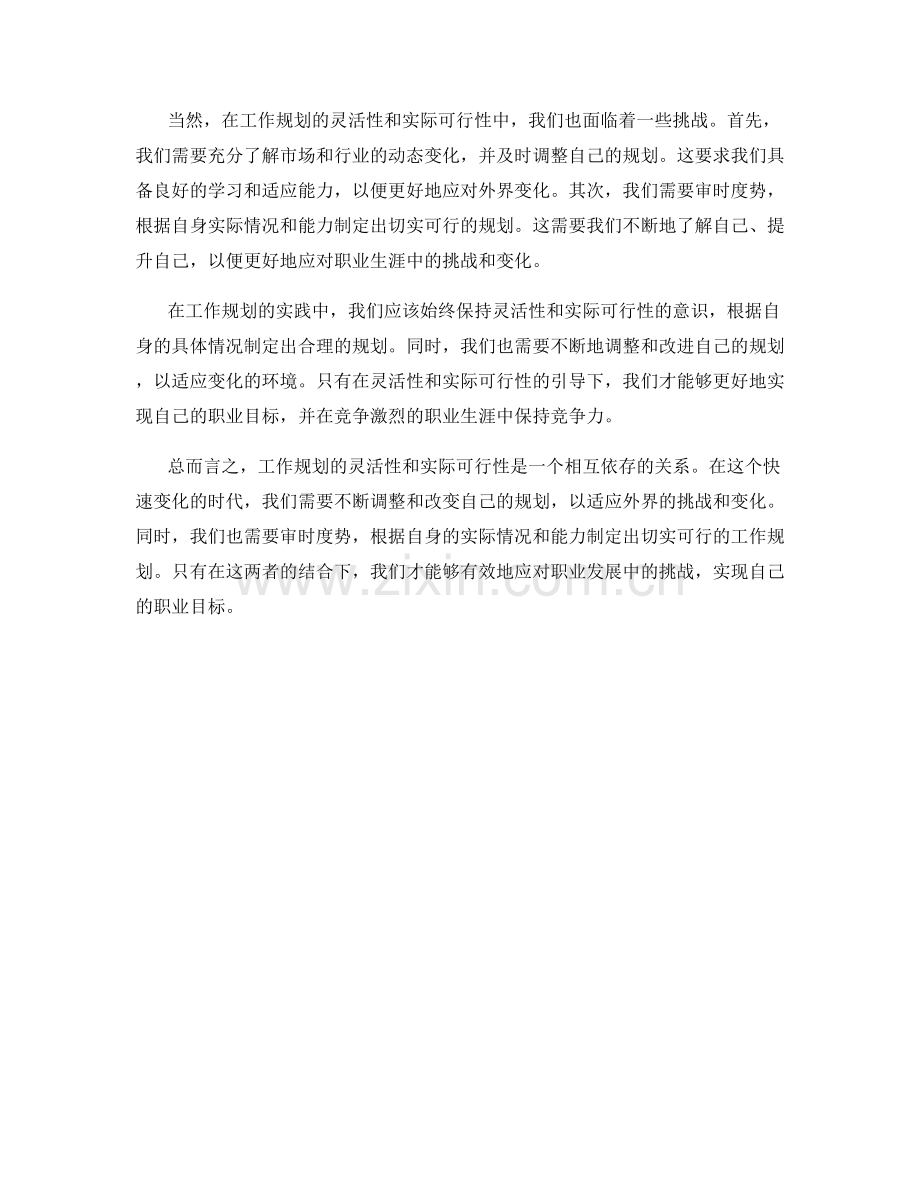 工作规划的灵活性与实际可行性探讨.docx_第2页