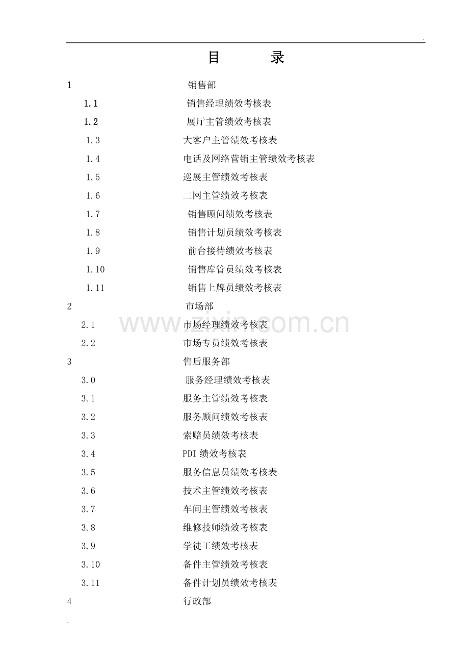 完整4S店各岗位员工绩效考核表1.doc_第2页