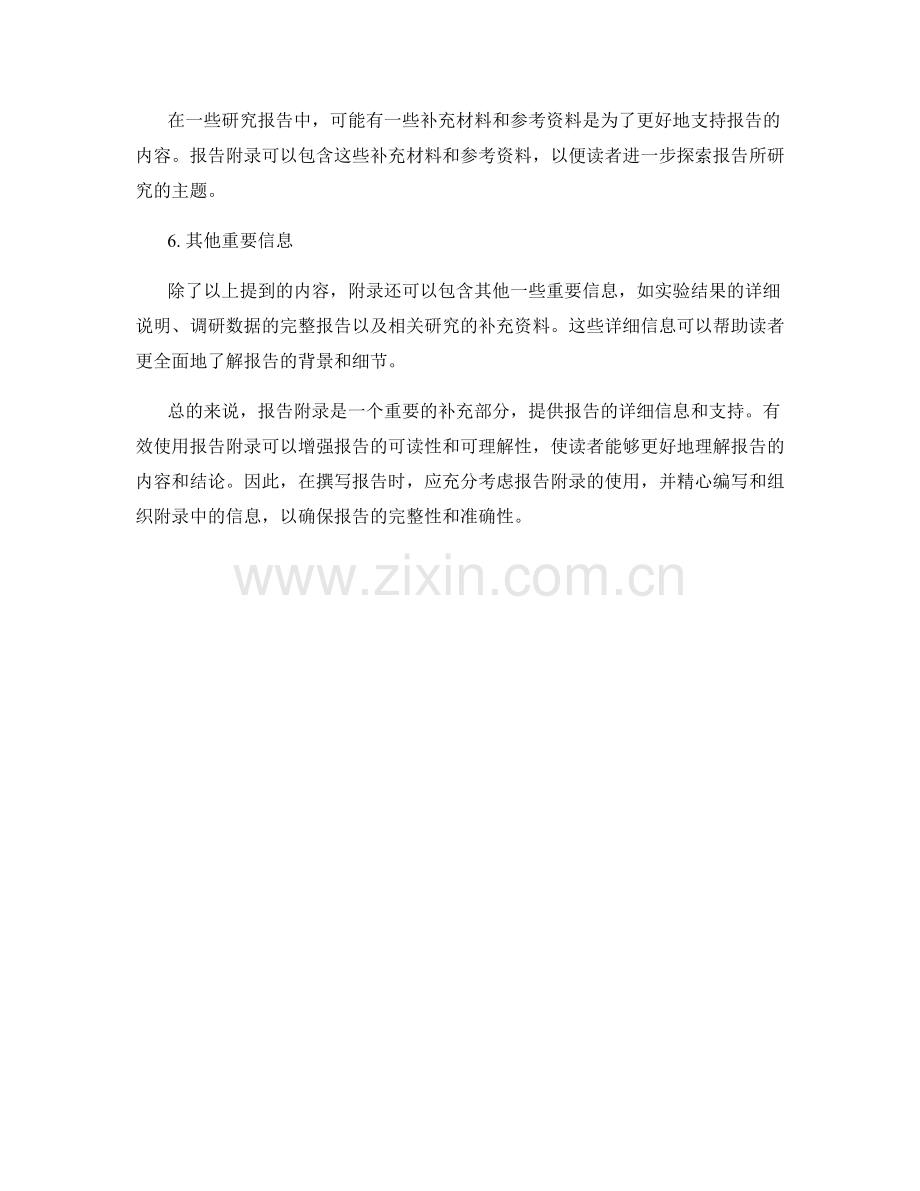 有效使用报告附录来提供详细信息.docx_第2页