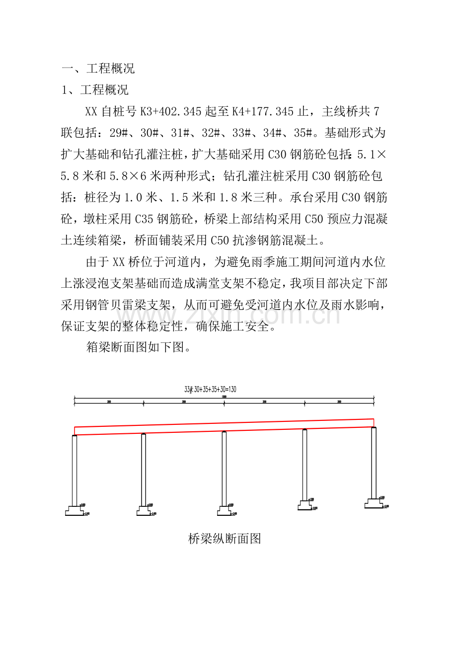 钢管桩贝雷片施工方案.doc_第1页