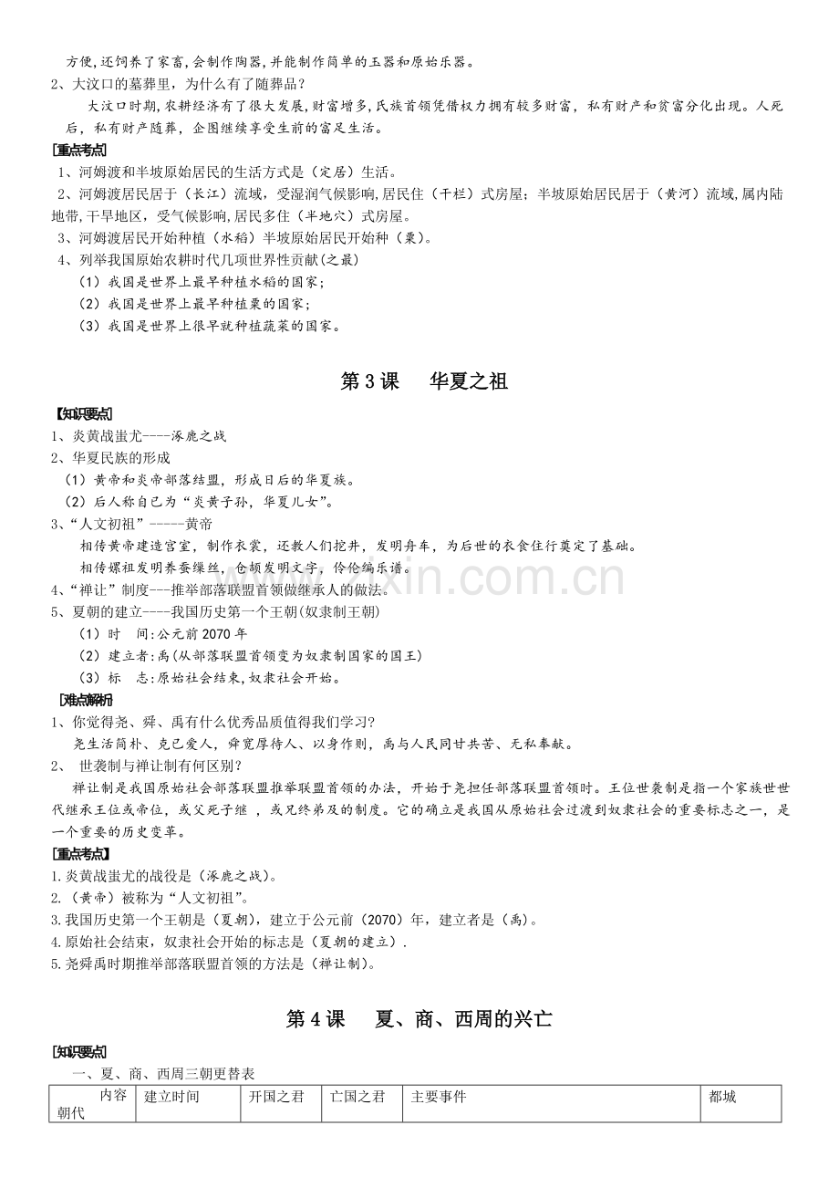人教版七年级历史上册知识点归纳整理.doc_第2页