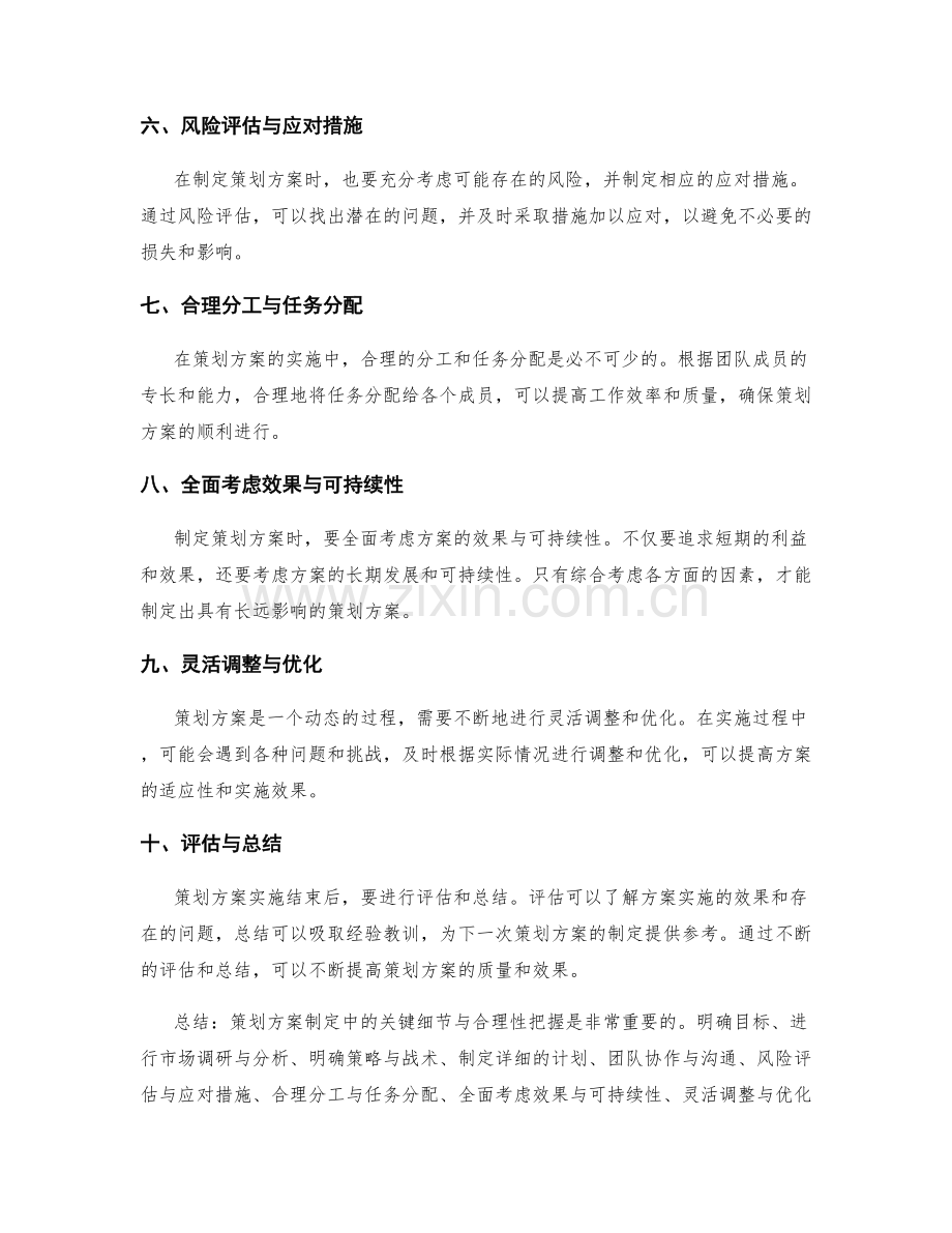 策划方案制定中的关键细节与合理性把握.docx_第2页