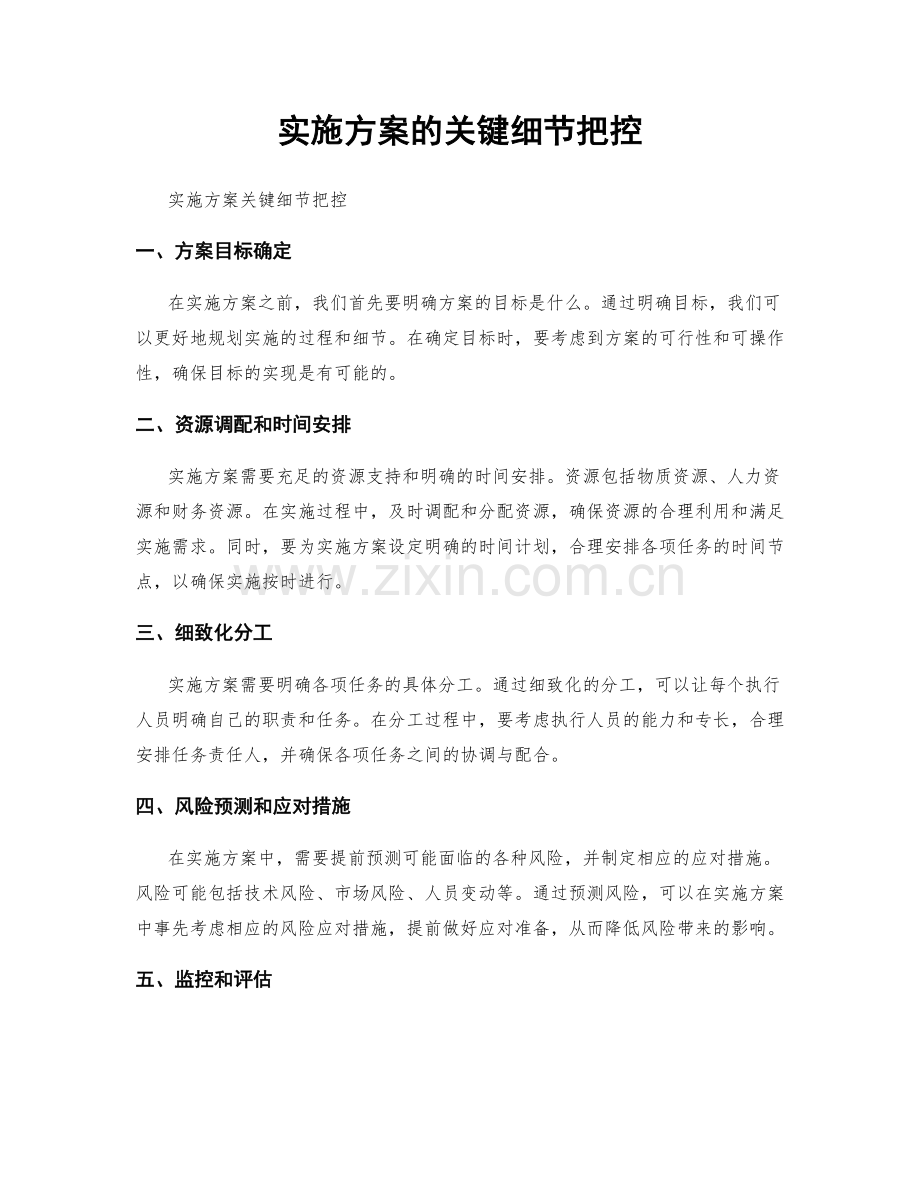实施方案的关键细节把控.docx_第1页