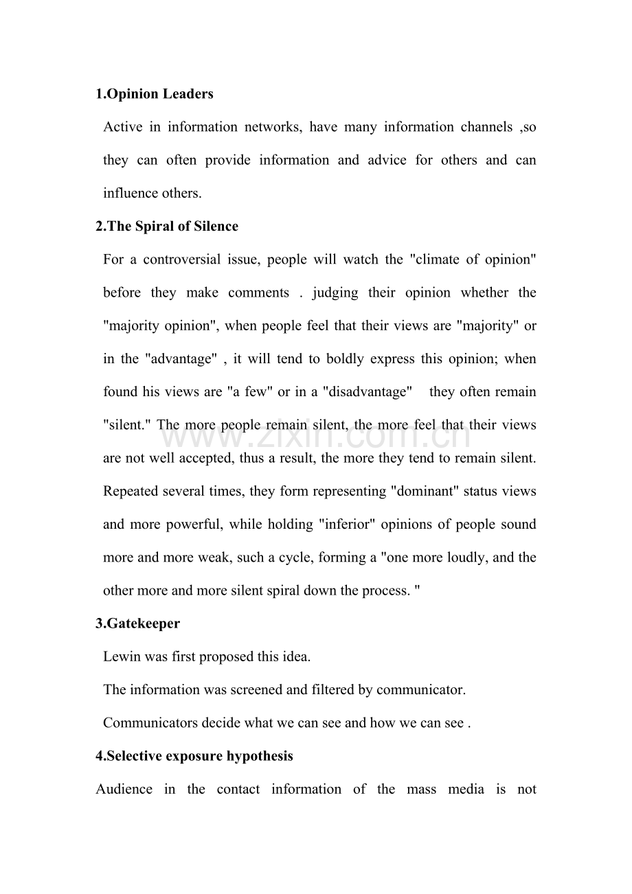 传播学经典理论英文翻译.doc_第1页