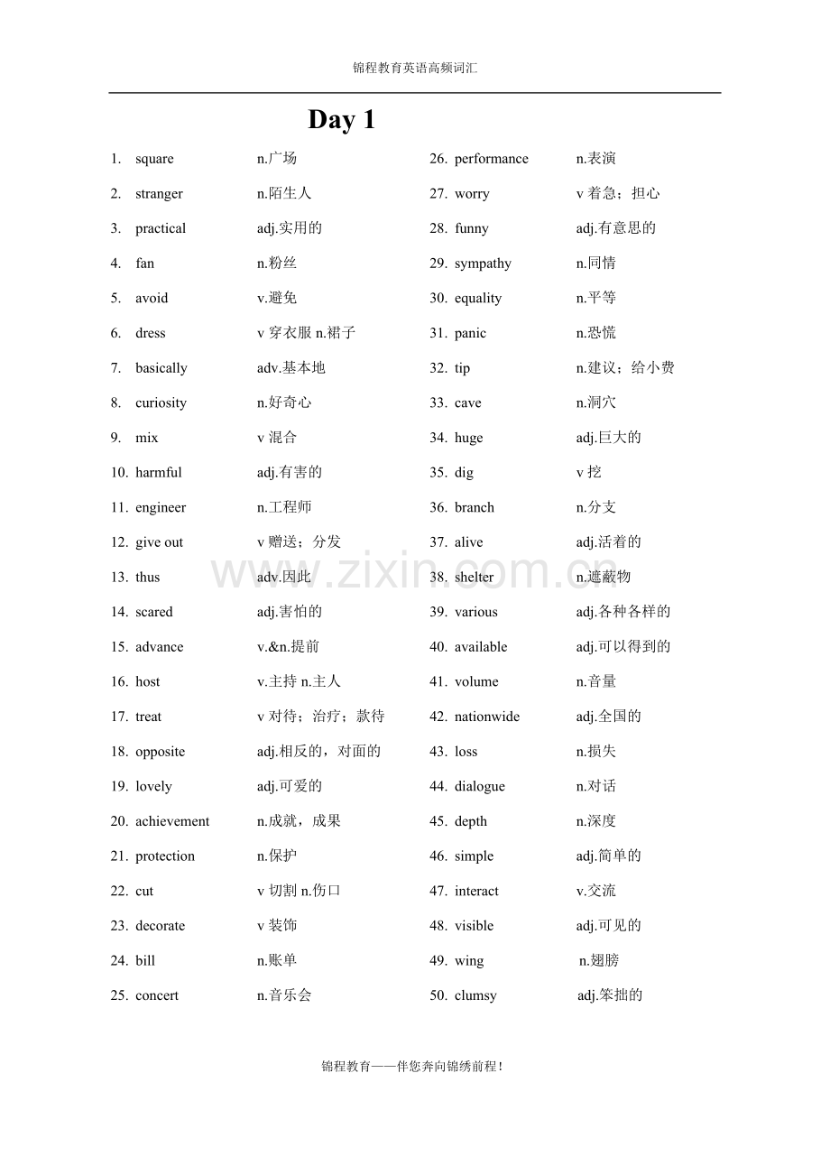 英语高频词汇800词.doc_第1页