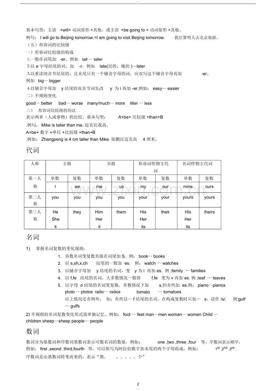 六年级英语语法知识点汇总.doc_第2页