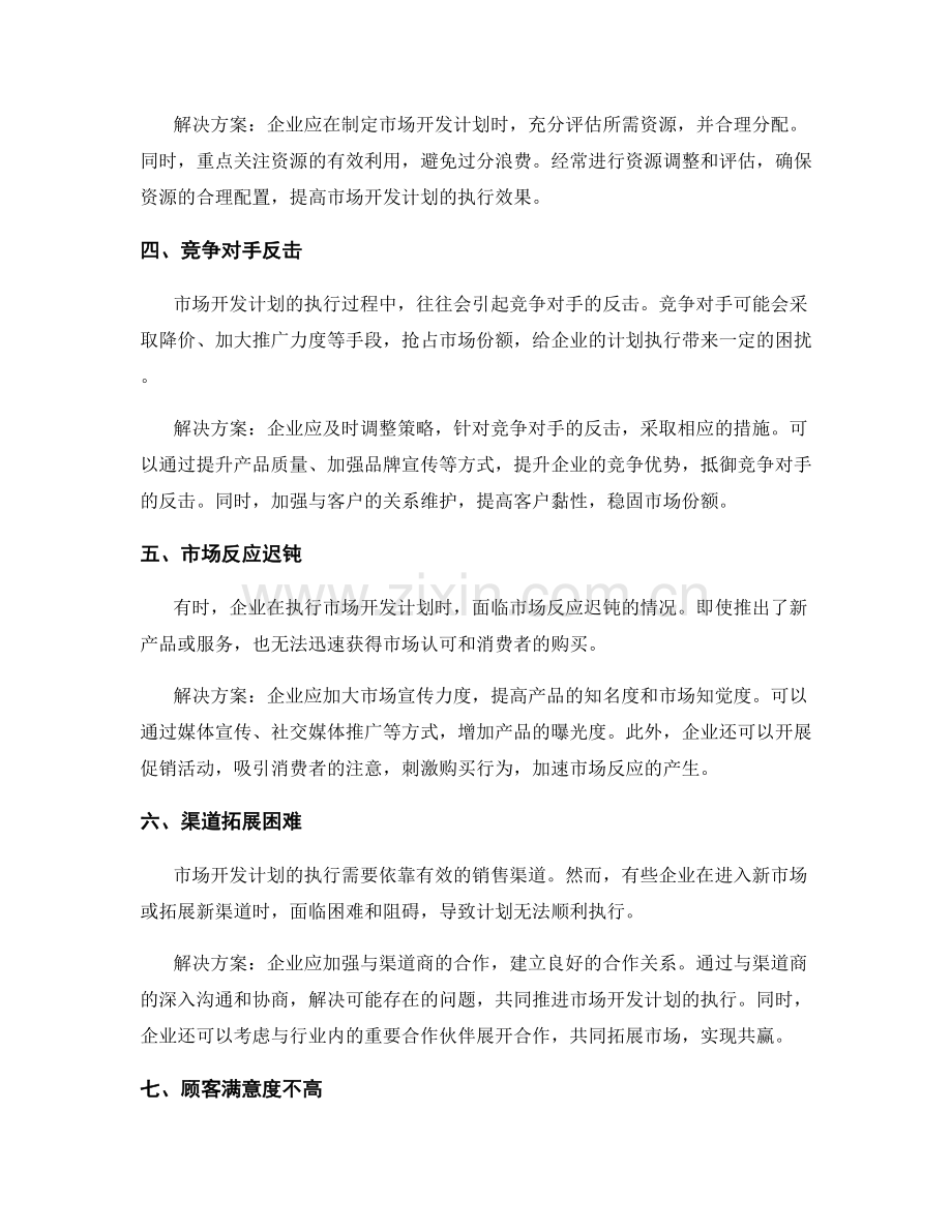 市场开发计划执行中的问题解析.docx_第2页