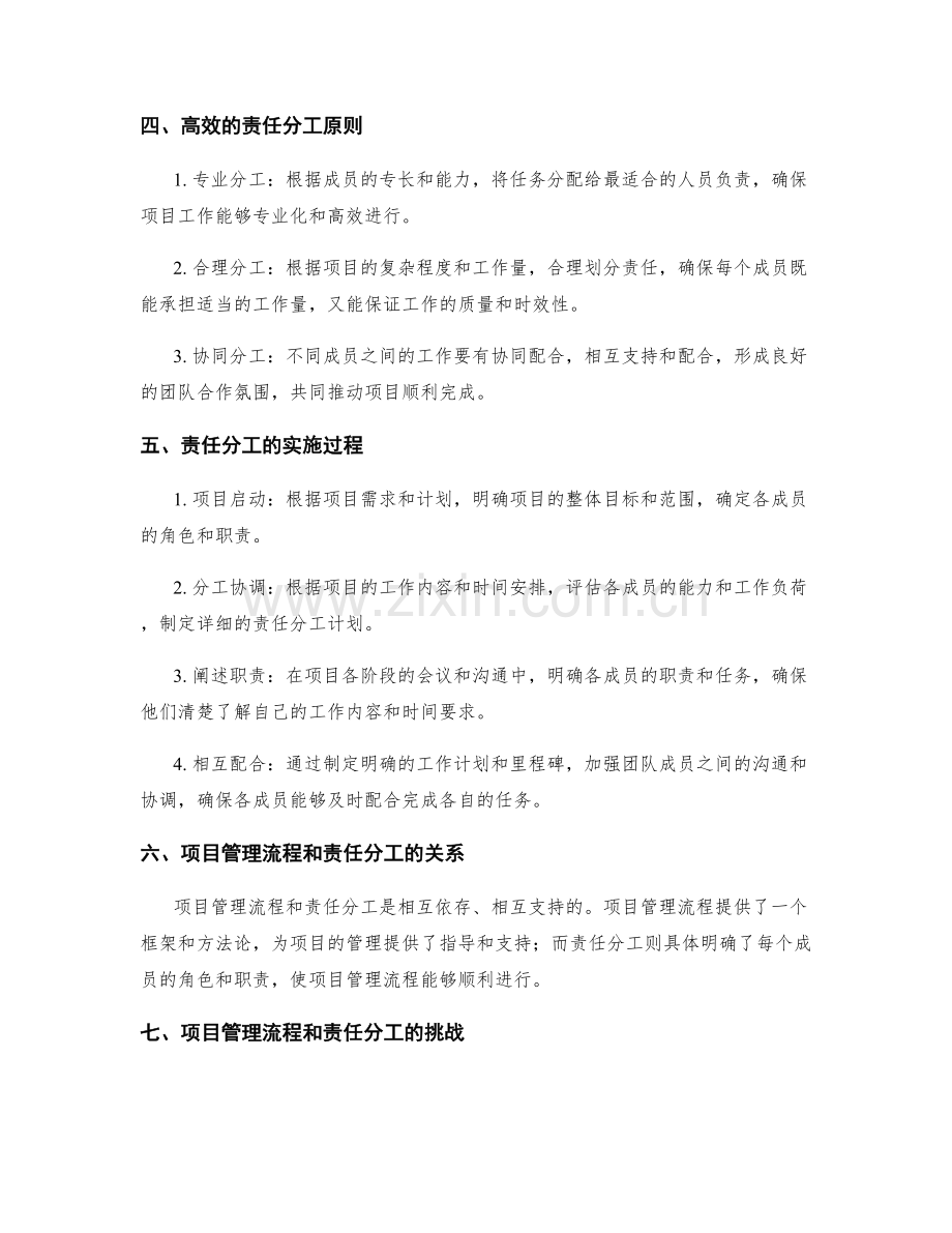 实施方案中的项目管理流程和责任分工.docx_第2页
