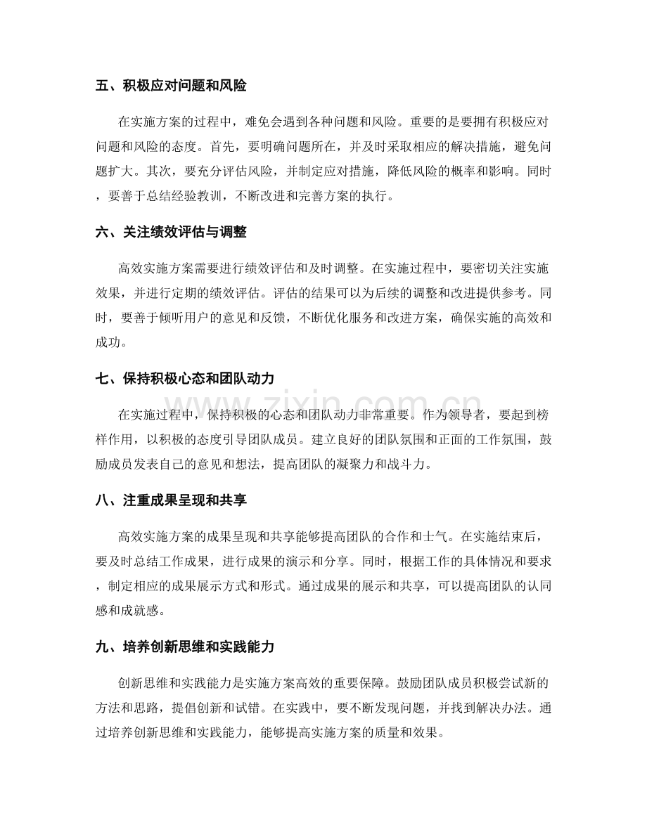 高效实施方案的实践技巧与心得.docx_第2页