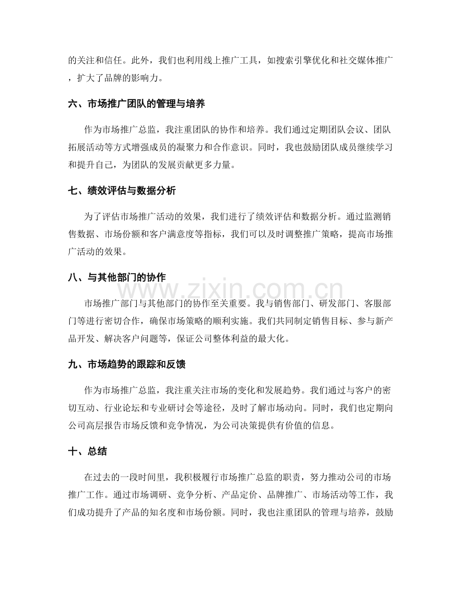 市场推广总监工作总结.docx_第2页