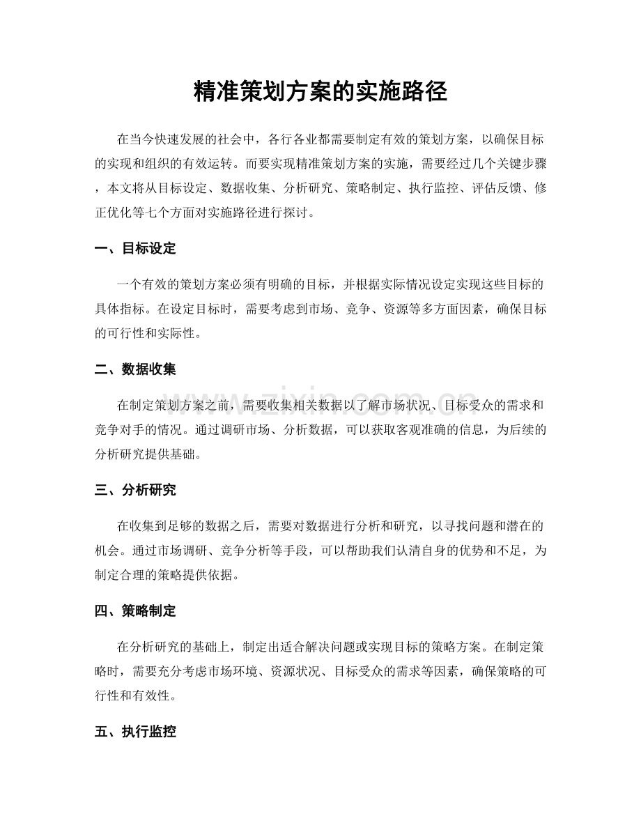 精准策划方案的实施路径.docx_第1页