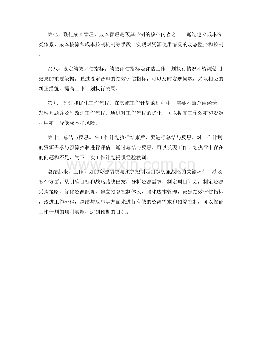 工作计划的资源需求与预算控制.docx_第2页