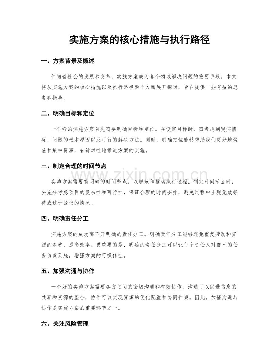 实施方案的核心措施与执行路径.docx_第1页
