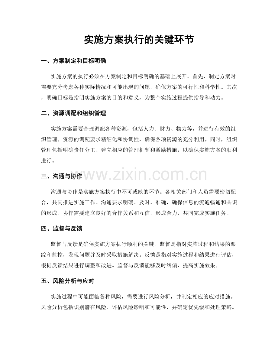实施方案执行的关键环节.docx_第1页