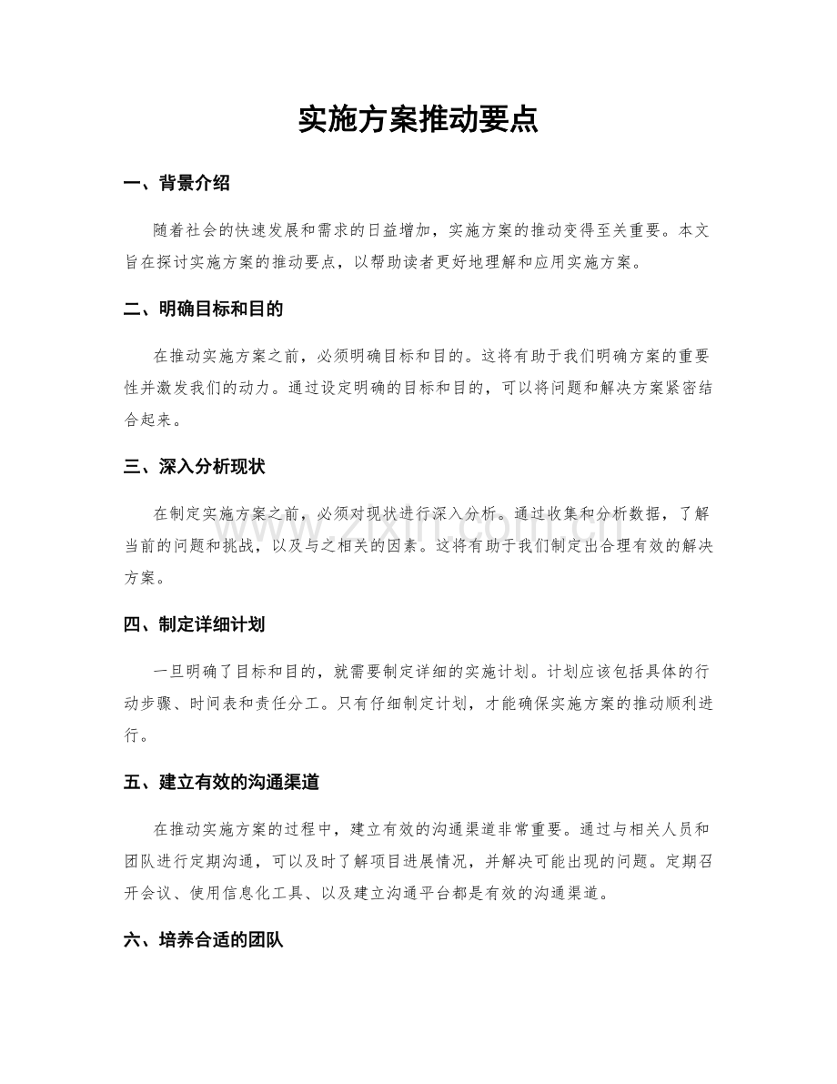 实施方案推动要点.docx_第1页