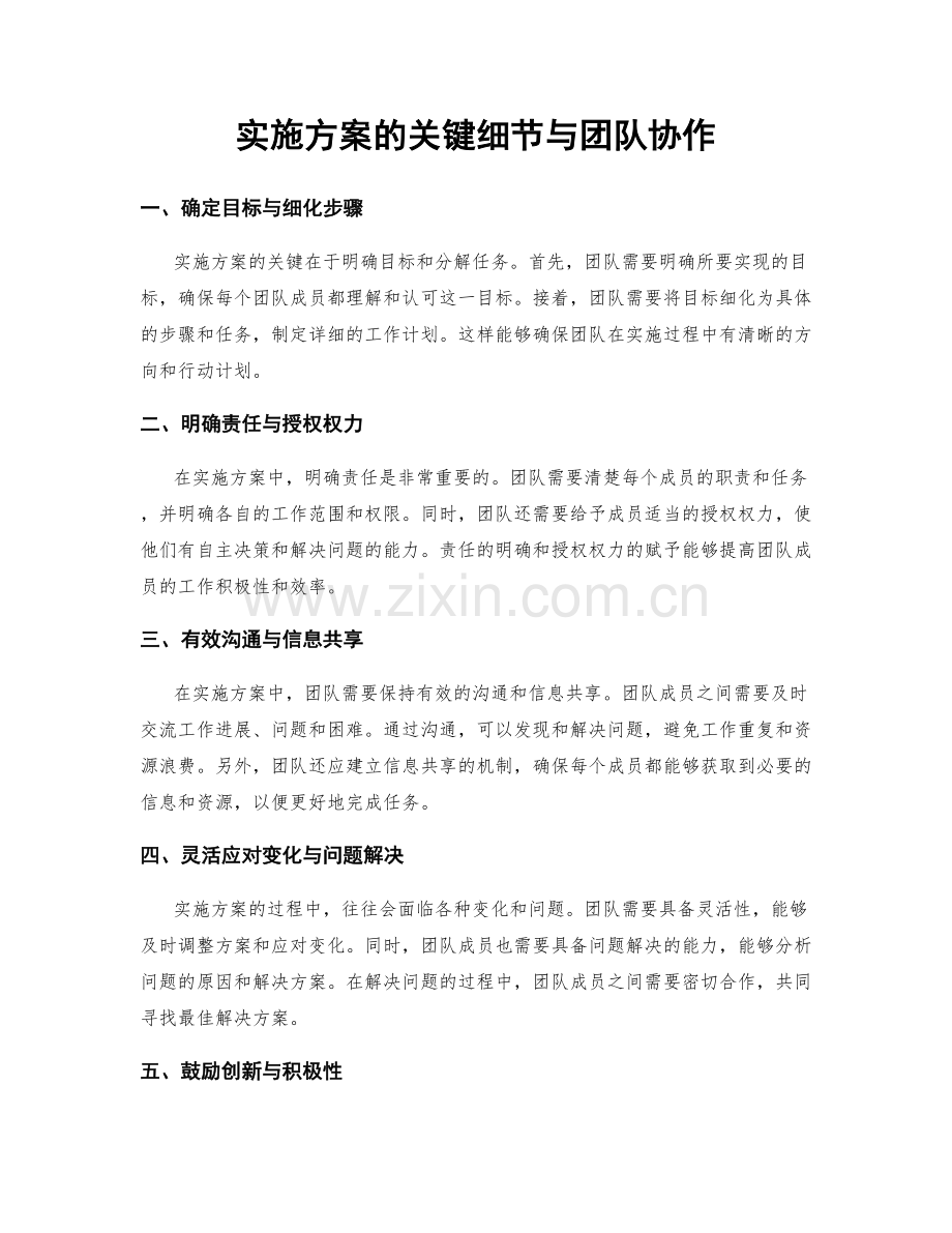 实施方案的关键细节与团队协作.docx_第1页