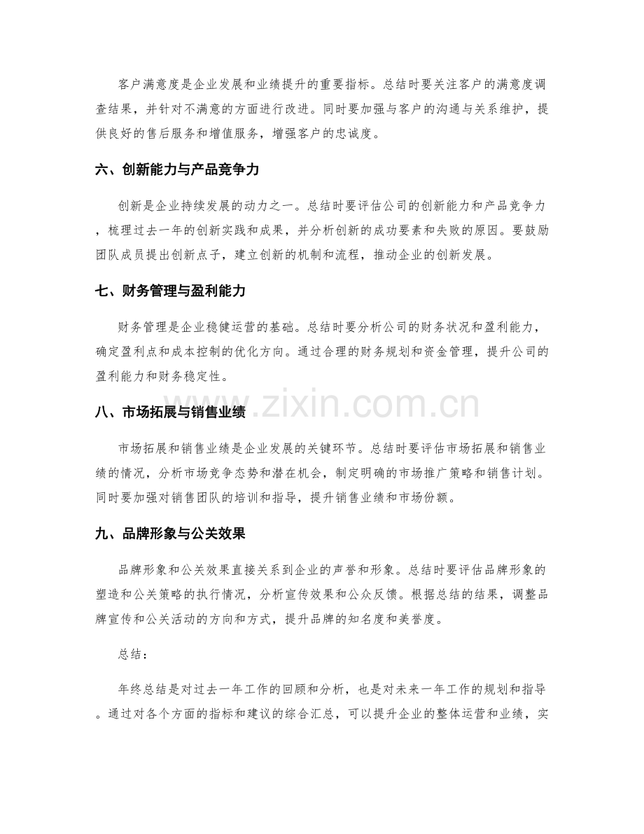 年终总结的关键成功指标与建议汇总.docx_第2页