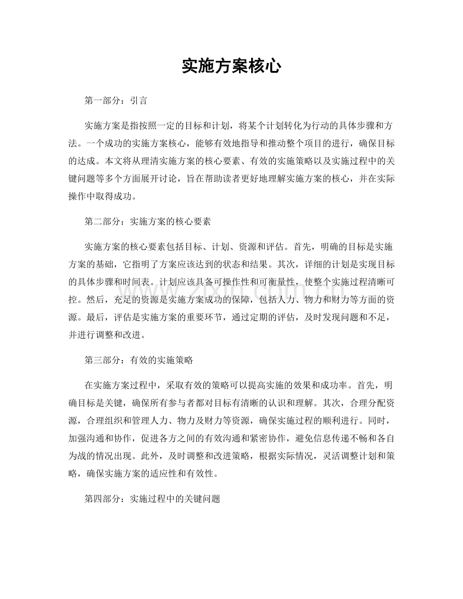 实施方案核心.docx_第1页