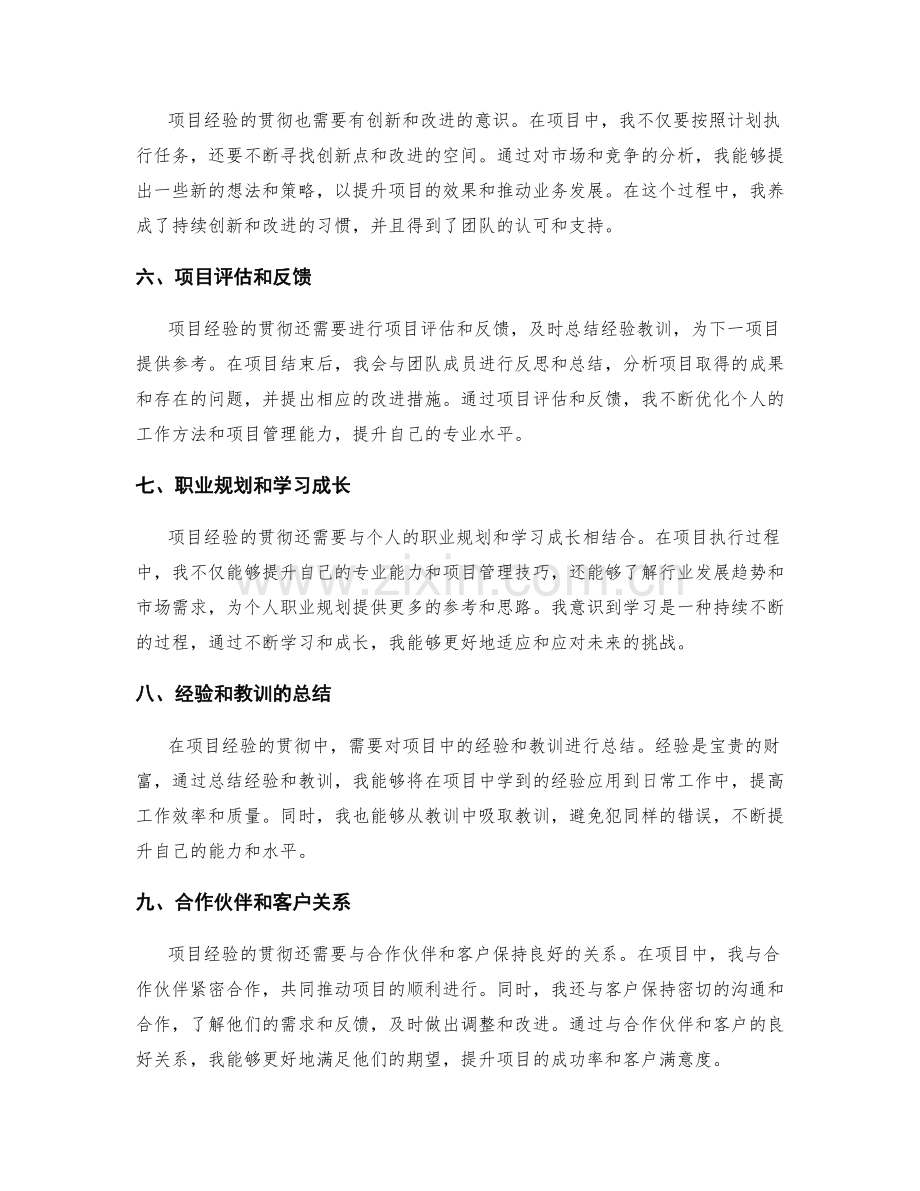 工作总结中的项目经验贯彻和个人成长反思.docx_第2页