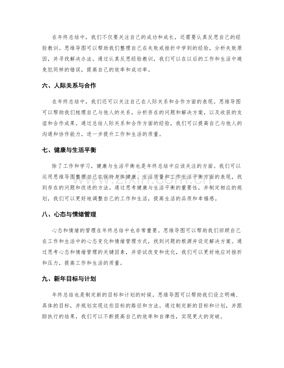 年终总结的思维导图与概览.docx_第2页
