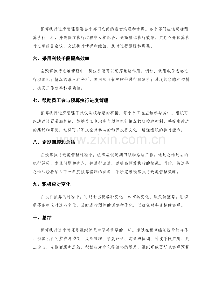 预算执行进度管理策略.docx_第2页