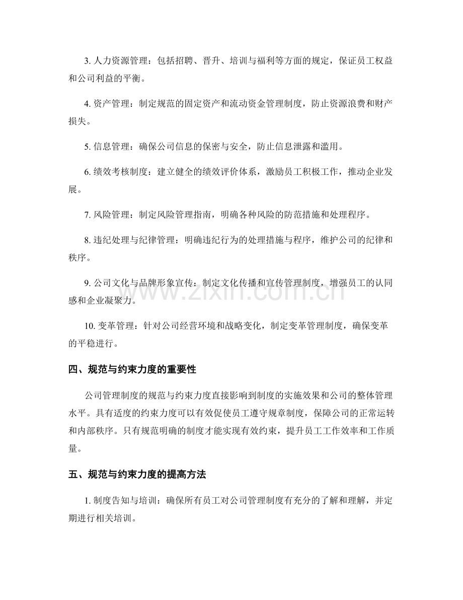 公司管理制度的规范与约束力度.docx_第2页