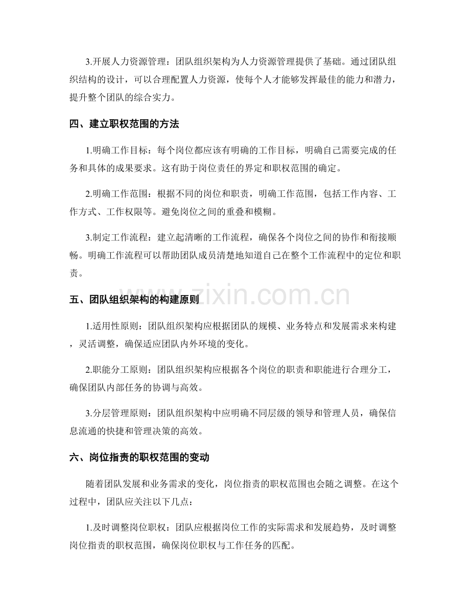 岗位职责的职权范围和团队组织架构.docx_第2页