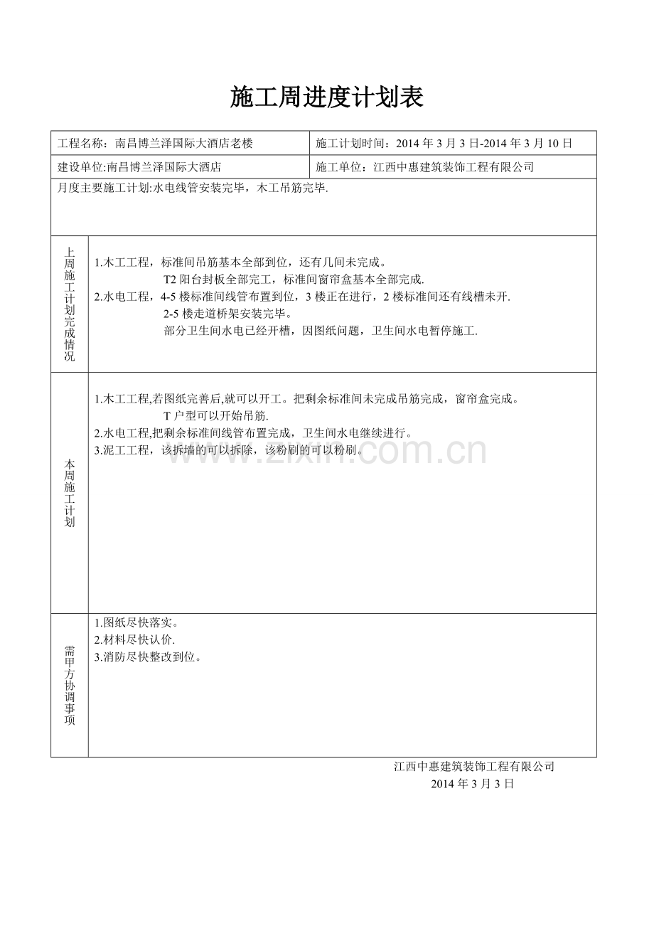 施工周进度计划表试卷教案.doc_第1页