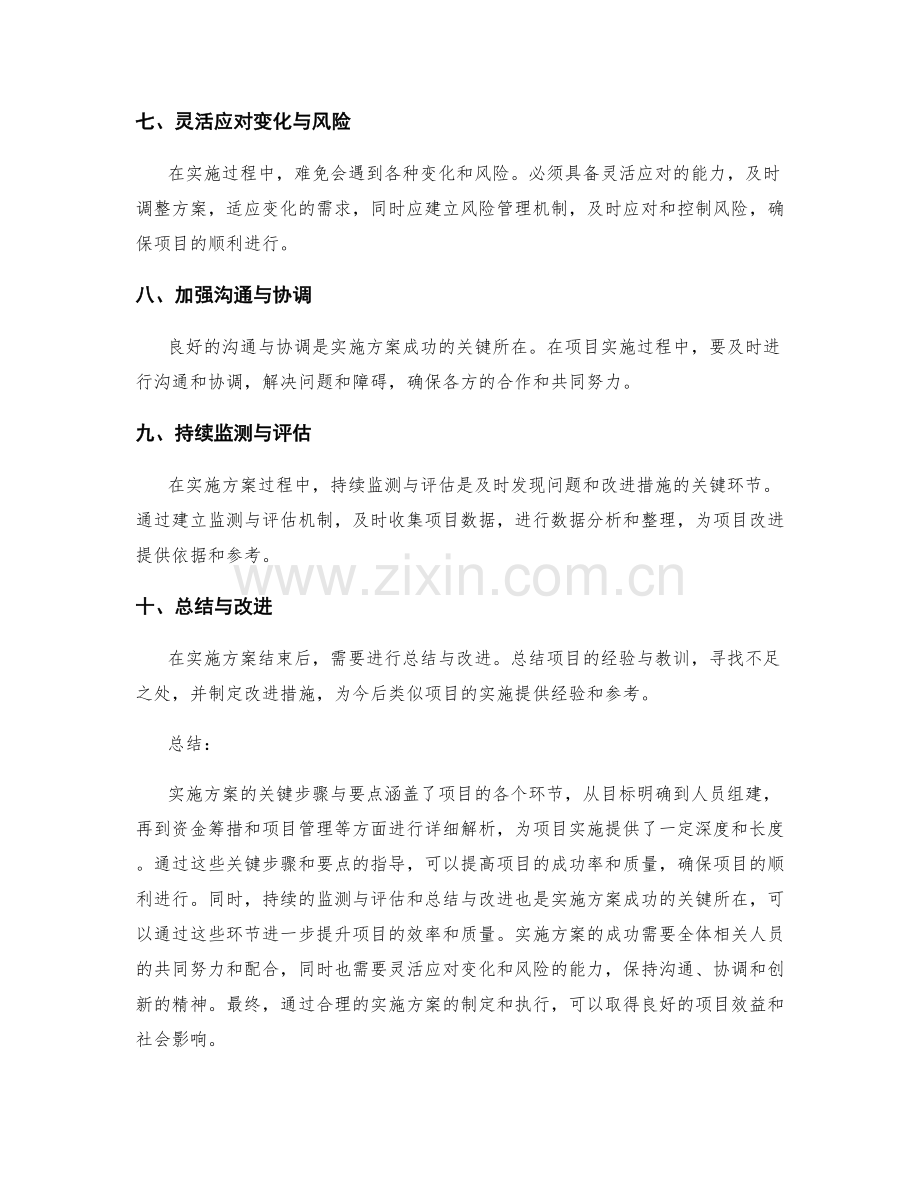 实施方案的关键步骤与要点解析与总结.docx_第2页